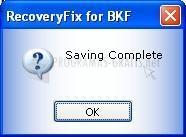 Captura de pantalla RecoveryFIX for BKF