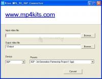 Pantallazo Free MPG to 3GP Converter