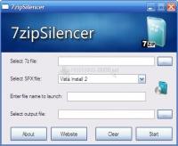 Pantallazo 7Zip Silencer