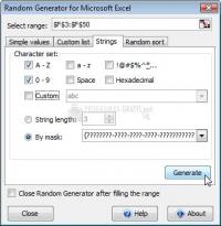 Screenshot Random Generator for Excel
