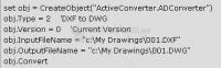 Pantallazo Active DWG DXF Converter ActiveX