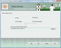 Pantallazo Pocket PC forensic software
