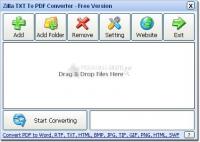 Pantallazo Zilla TXT To PDF Converter