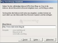 Screenshot Blogdesk Deutsch