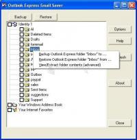 Pantallazo Outlook Express Email Saver