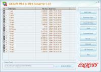 Pantallazo OKSoft MP4 to MP3 Converter
