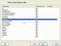 Foto Export Table for SQL Server Standard