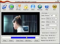Pantallazo AVI MPEG WMV RM to MP3 Converter