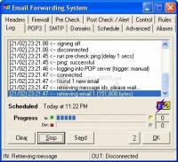 Pantallazo Email Forwarding Server