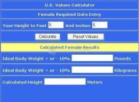 Pantallazo Ideal Body Weight Calculator