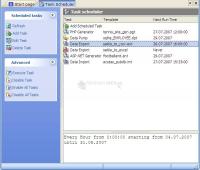 Captura de pantalla PostgreSQL Data Wizard