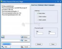 Pantallazo Office Password Recovery Magic