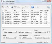 Pantallazo MP3 Quality Modifier