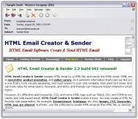 Screenshot HTML Email Creator
