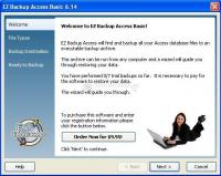Pantallazo EZ Backup Access Basic