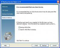 Screenshot EZ Backup Access Basic