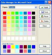 Screenshot Color Manager for MS Excel