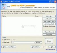 Pantallazo Any DWG to PDF Pro Converter