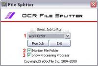 Pantalla OCR File Splitter