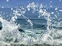 Captura Water Element Clock screensaver