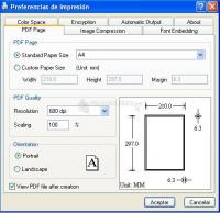 Pantallazo Vista PDF Creator