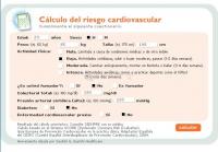 Pantallazo Calculadora Riesgo Cardiovascular