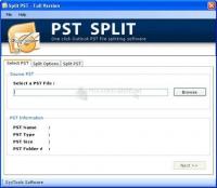 Pantallazo Outlook Split PST