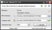 Pantallazo Marxio File Checksum Verifier