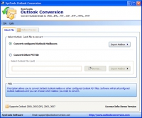 Pantallazo SysTools Outlook Conversion