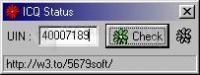 Pantallazo ICQ Status