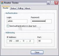 Pantallazo Router Tester