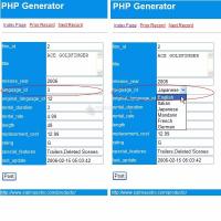 Fotografía SQLite PHP Generator