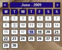 Captura Tinnes Desktop Calendar