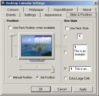 Captura de pantalla Tinnes Desktop Calendar
