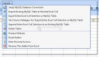 Pantallazo Excel MySQL Import, Export & Convert