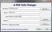Pantallazo A-PDF Info Changer