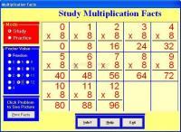 Pantallazo Multiplication Facts