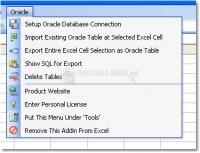 Pantallazo Excel Oracle Import, Export & Convert