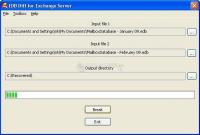 Pantallazo EDB Diff for Exchange Server