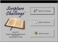 Pantallazo Scripture Challenge