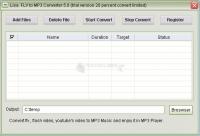 Pantallazo Lisasoft FLV to MP3 Converter