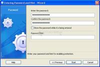 Screenshot Disk Password Protection