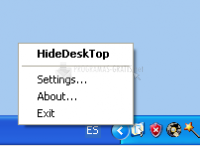 Pantallazo Hide Desktop