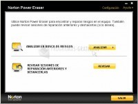 Pantallazo Norton Power Eraser
