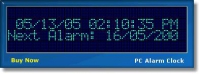 Pantallazo PC Alarm Clock
