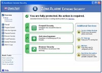 Pantallazo ZoneAlarm Extreme Security