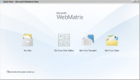 Pantalla Microsoft WebMatrix