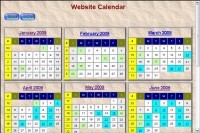 Captura Web Page Calendar