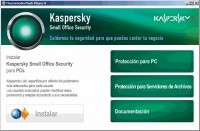 Pantalla Kaspersky Small Office Security