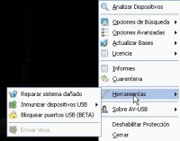 Captura USB-AV Antivirus